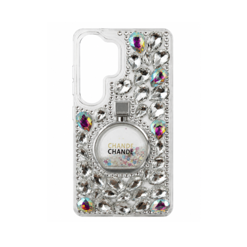 Samsung Galaxy S24 Ultra Crystal Stone Ring Case – Silver
