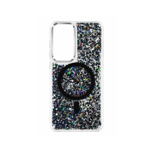 Samsung Galaxy S25 FE Glitter MagSafe Case – Midnight Black