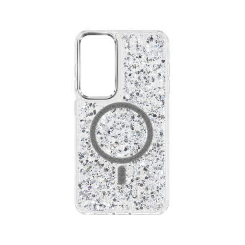 Samsung Galaxy S25 FE Glitter MagSafe Case – Crystal Silver