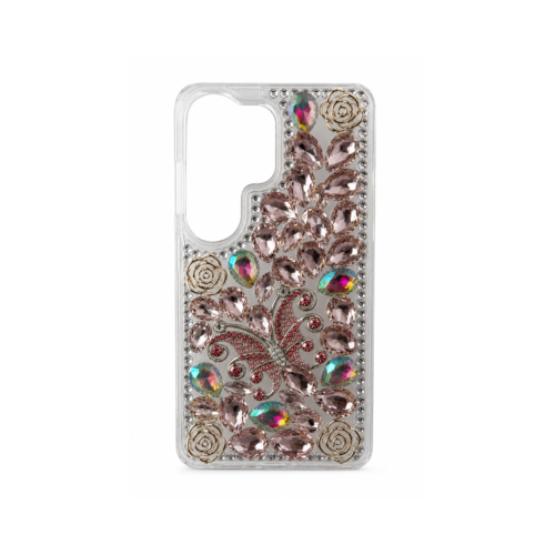 Samsung Galaxy S24 Ultra Butterfly Stone Case – Rose Pink