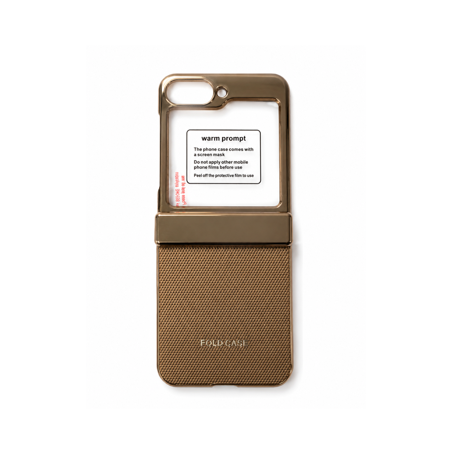 Samsung Galaxy Z Flip 6 Electroplated Armor Case - Champagne Gold