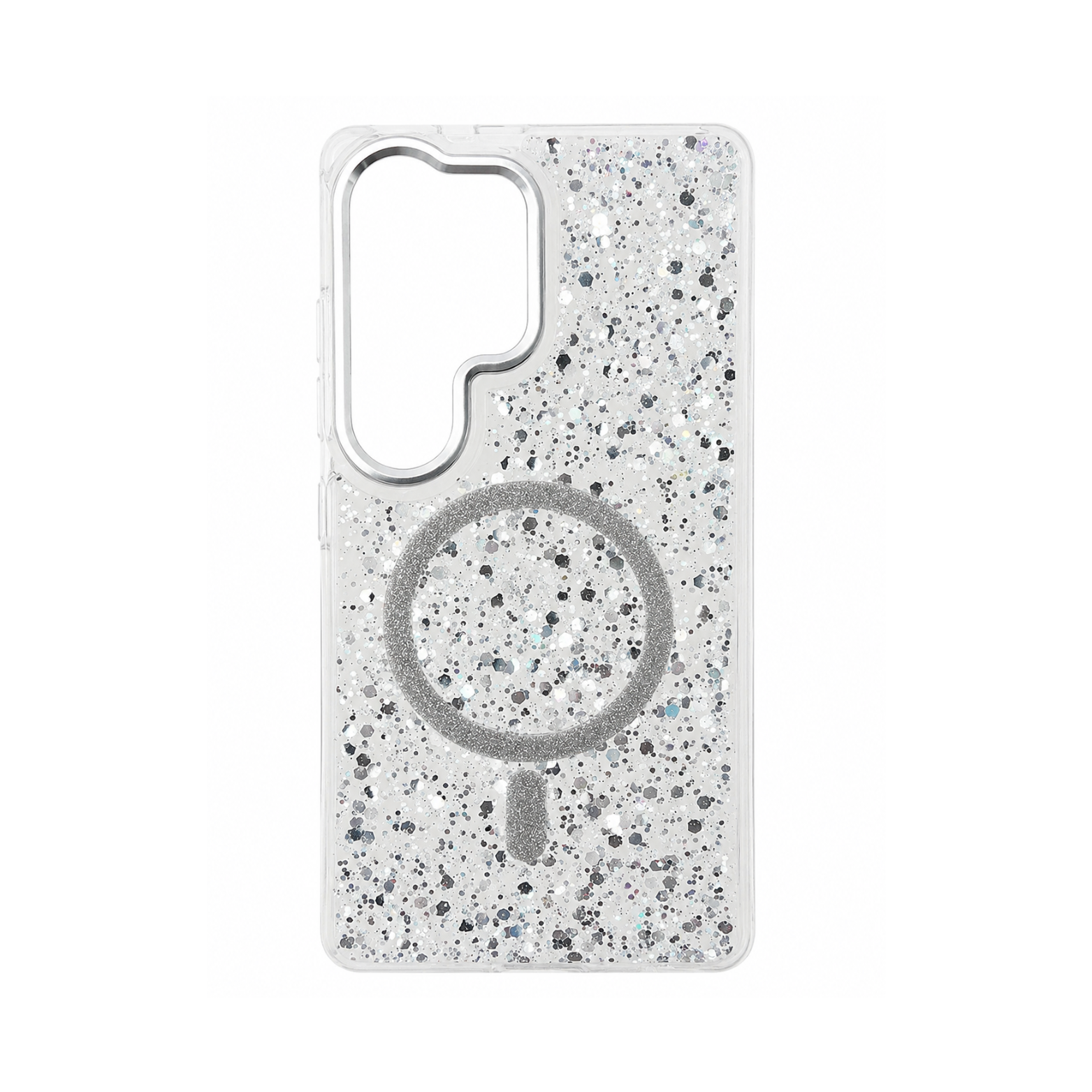 Samsung Galaxy S23 Ultra Glitter MagSafe Case - Silver