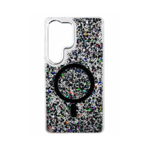 Samsung Galaxy S24 Ultra Glitter MagSafe Case – Midnight Black