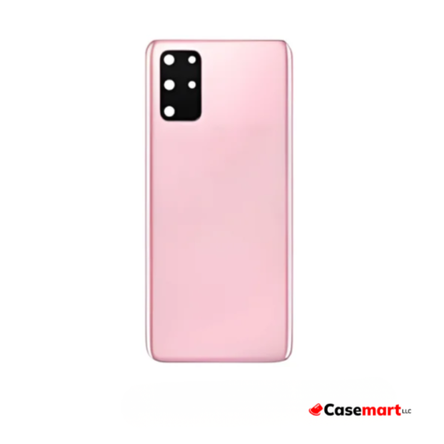 Back Glass with Camera Lens and Adhesive for Samsung Galaxy S20 Plus Cloud Pink