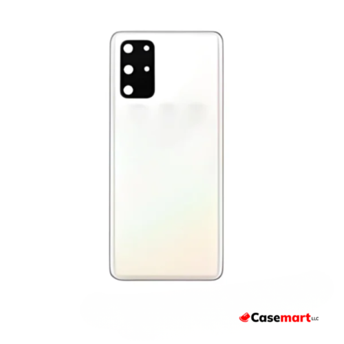 Back Glass with Camera Lens and Adhesive for Samsung Galaxy S20 Plus Cloud White