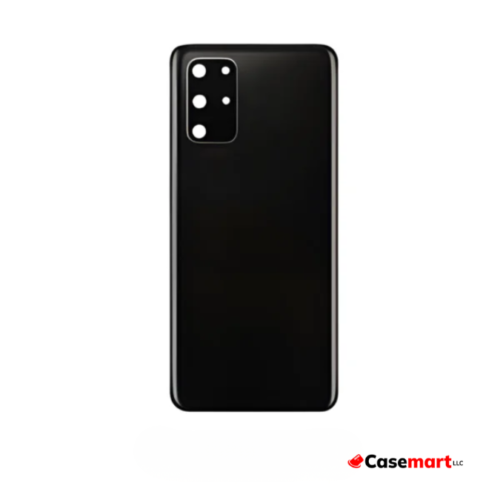 Back Glass with Camera Lens and Adhesive for Samsung Galaxy S20 Plus Cosmic Black
