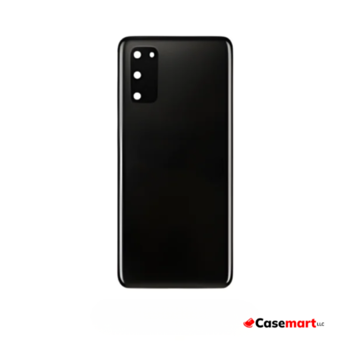 Back Glass with Camera Lens and Adhesive for Samsung Galaxy S20 Cosmic Black