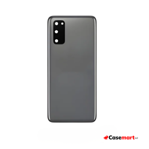 Back Glass with Camera Lens and Adhesive for Samsung Galaxy S20 Cosmic Gray