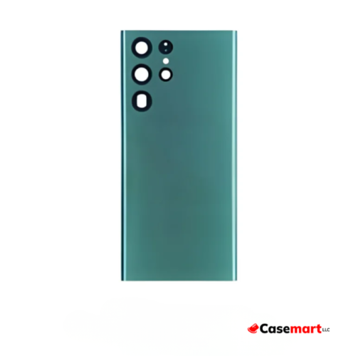 Back Glass with Camera Lens and Adhesive for Samsung Galaxy S22 Ultra Green