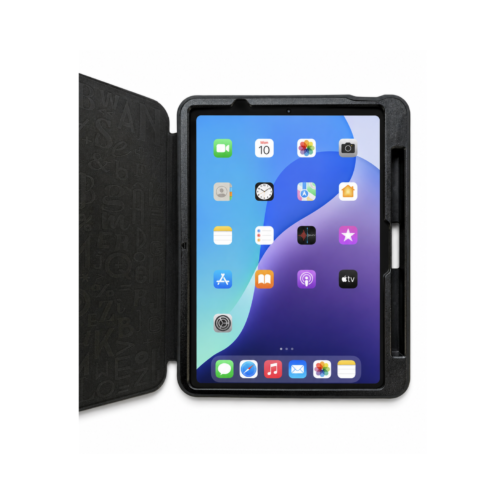 iPad Air 11 Inch M4 (2026) / M3 (2025) / M2 (2024) Case with Apple Pencil Holder, Magnetic Stand, Auto Wake/Sleep, Multiple Viewing Angles- Black