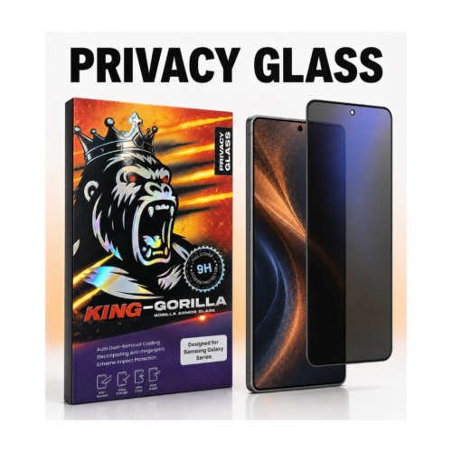 Samsung Galaxy S24 FE/A36/A56 Privacy Gorilla Screen Protector, Anti-Spy Tempered Glass, 9H+ Hardness, Anti-Fingerprint – 10 Pack