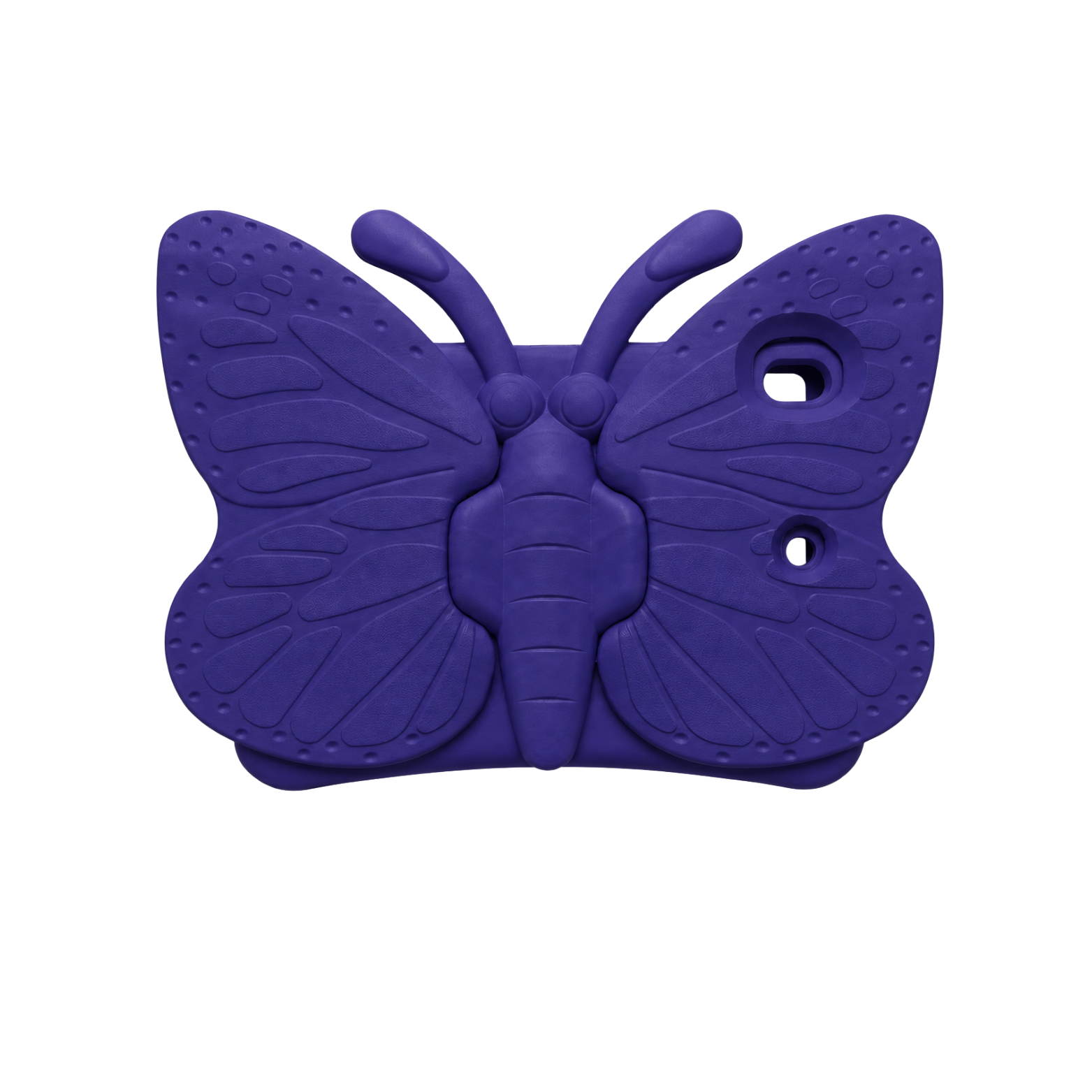 Kids iPad 9th/8th/7th Generation 10.2 Inch (2021/2020/2019) & iPad Air 3 / iPad Pro 10.5 Inch Heavy Duty Kids Butterfly Case with Built-in Stand - Purple - Image 4