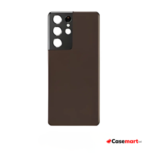Back Glass with Camera Lens and Adhesive for Samsung Galaxy S21 Ultra Phantom Brown