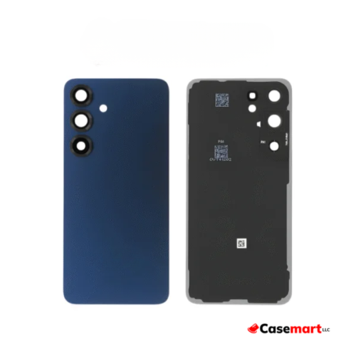 Back Glass with Camera Lens and Adhesive for Samsung Galaxy S25 (Navy Blue)