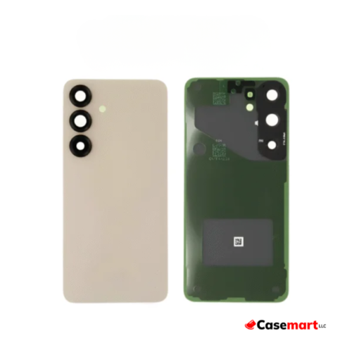 Back Glass with Camera Lens and Adhesive for Samsung Galaxy S25 (Pink Gold)