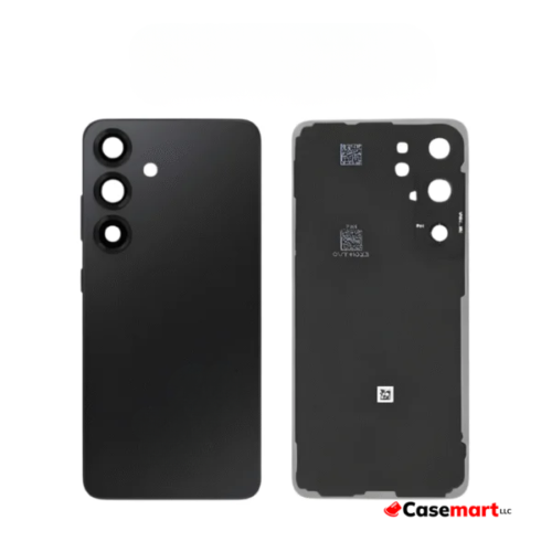 Back Glass with Camera Lens and Adhesive for Samsung Galaxy S23=black