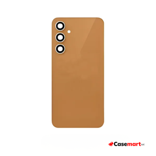 Back Glass with Camera Lens and Adhesive for Samsung Galaxy S23 FE Tangerine
