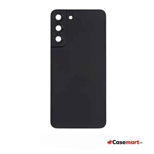 Back Glass with Camera Lens and Adhesive for Samsung Galaxy S22 Plus Black