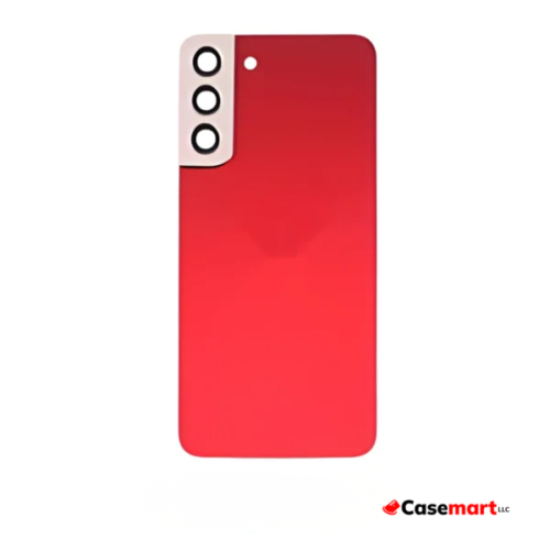 Back Glass with Camera Lens and Adhesive for Samsung Galaxy S22 Plus Red