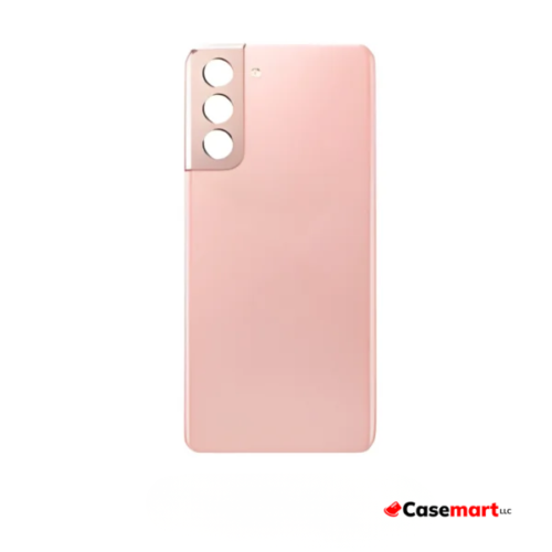 Back Glass with Camera Lens and Adhesive for Samsung Galaxy S21 Plus Phantom Pink