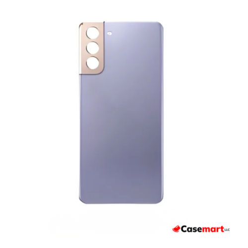 Back Glass with Camera Lens and Adhesive for Samsung Galaxy S21 Plus Phantom Violet