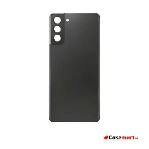 Back Glass with Camera Lens and Adhesive for Samsung Galaxy S21 Phantom Black