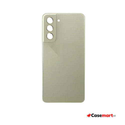 Back Glass with Camera Lens and Adhesive for Samsung Galaxy S21 FE Olive