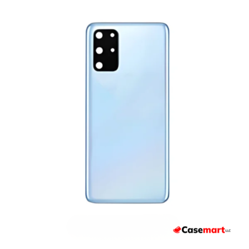 Back Glass with Camera Lens and Adhesive for Samsung Galaxy S20 Plus Cloud Blue