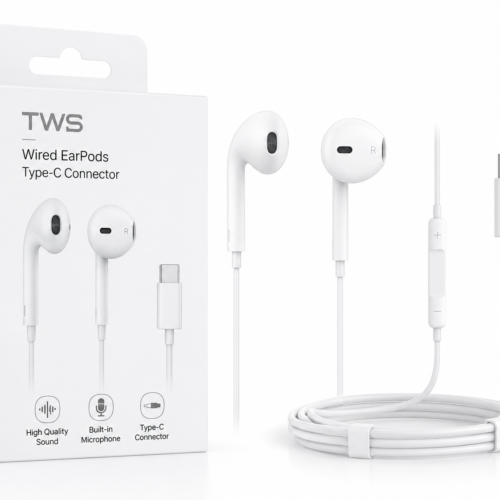 TWS Wired EarPods USB Type-C – (White)
